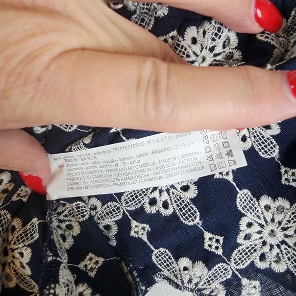 ZARA Top Off The Shoulder Cropped Embroidered WOMENS L Coastal boho  beachy - Picture 4 of 9